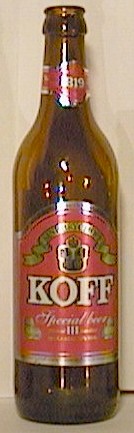 Koff III bottle by Sinebrychoff 