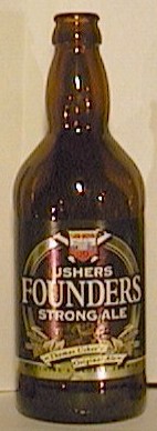 Ushers Founders Strong Ale bottle by Wildhire's old Brewery 