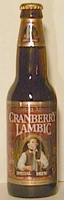 Samuel Adams Cranberry Lambic bottle by Boston Beer Company