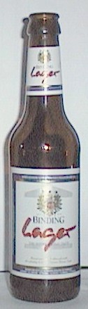 Binding Lager bottle by Binding Brauerei