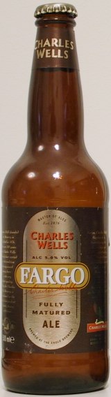 Fargo bottle by Charles Wells Ltd. Bedford, England 