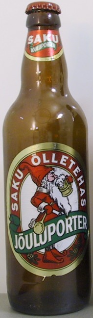 Saku Jõuluporter bottle by Saku õlletehas 