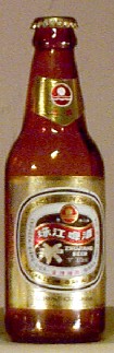 Zhujiang Beer bottle by Zhujiang Brewery