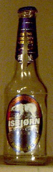Isbjörn Pils bottle by Macks ølbryggeri