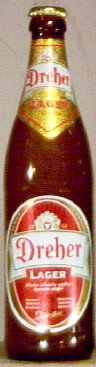 Dreher Lager bottle by Köbányai Sörgyár