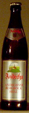 Andechser Bergbock Hell bottle by Andechs