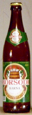 Borsodi Barna bottle by Borsodi Sörgyar 