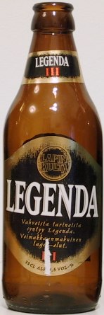 Legenda III bottle by Hartwall 