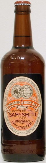 Organic Best Ale bottle by Samuel Smith 