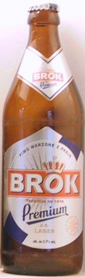 Brok Premium bottle by Brok Zaklady Piwowarskie w Koszalinie 