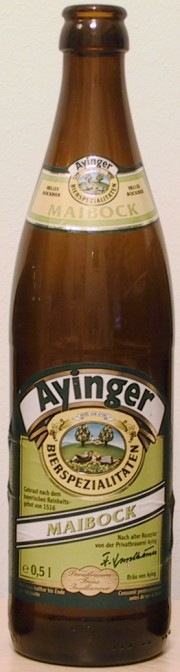 Ayinger Maibock bottle by Privatbrauerei Aying 