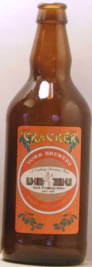 Cracker Dark Premium Bitter bottle by The York Brewery Company Ltd 