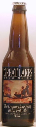 The Commodore Perry India Pale Ale bottle by The Great Lakes Brewing Company 