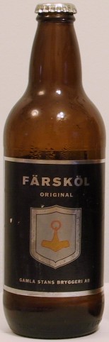 Färsköl bottle by Gamla Stads Bryggeri AB 