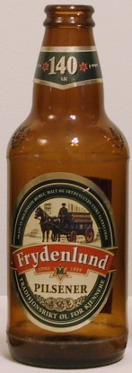 Frydenlund Pilsener (label 140) bottle by Ringnes 