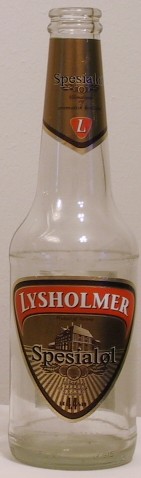 Lysholmer Spesialøl bottle by Ringnes 