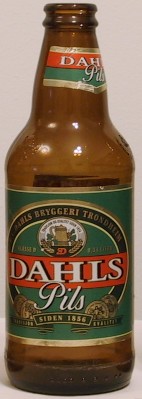 Dahls Pils bottle by Ringnes 