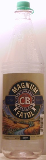 Magnum FatÖl bottle by Christianssands Bryggeri 