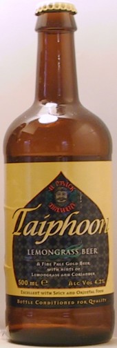 Taiphoon Lemongrass Beer bottle by Hop Back Brewery 