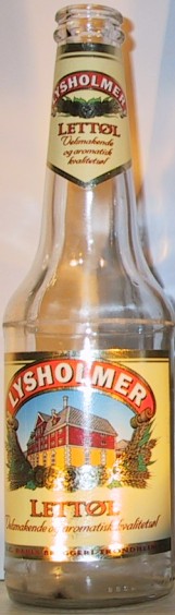 Lysholmer Lettöl bottle by E.C.Dahls Bryggeri 