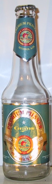 Grans Premium Pilsner bottle by Grans Bryggeri 