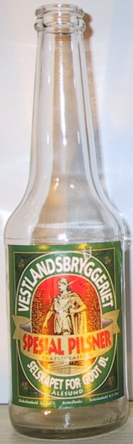 Special Pilsner bottle by Vestlandsbryggeriet 
