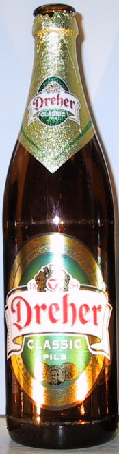 Dreher Classic Pils bottle by Dreher Sörgyarck Rt 