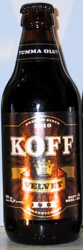 Koff Velvet bottle by Sinebrychoff 