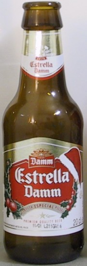 Estrella Damm (Christmas Edition 2000) bottle by Damm 