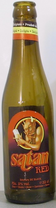 Satan Red bottle by Brewery De Block 