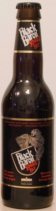 Black Baron Schwarzbier bottle by Karlsberg Brauerei 