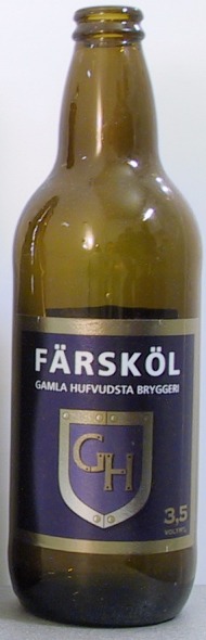 GH Färsköl bottle by Gamla Hufvudsta Bryggeri 