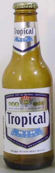 Tropical Sin Alcohol bottle by Sical S.A. Las Palmas De Gran Canaria 