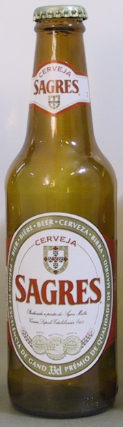 Sagres bottle by Central De Cervejas 