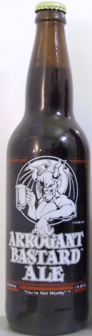 Arrogant Bastard Ale bottle by Stone Brewing Company 