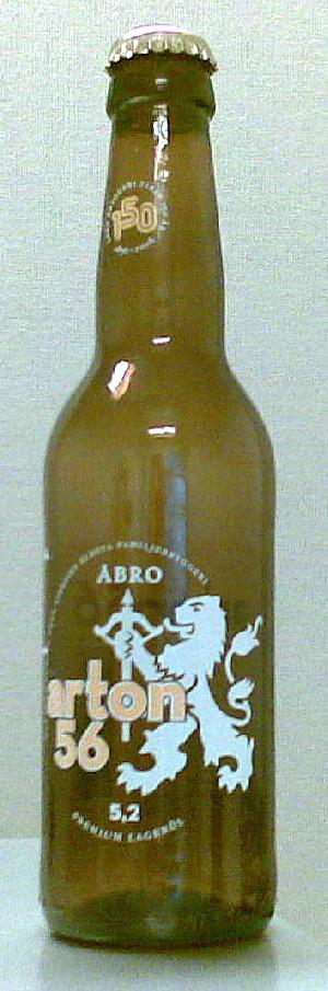Arton 56 bottle by Åbro Bryggeri 