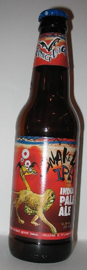 Snake Dog IPA bottle by Flying Dog Brewery 
