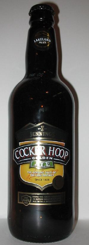 Cocker Hoop Golden Ale  bottle by Jennings 