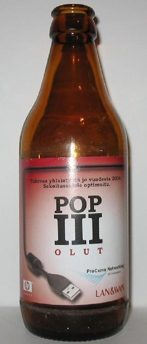 POP III Olut bottle by Nokian Panimo 