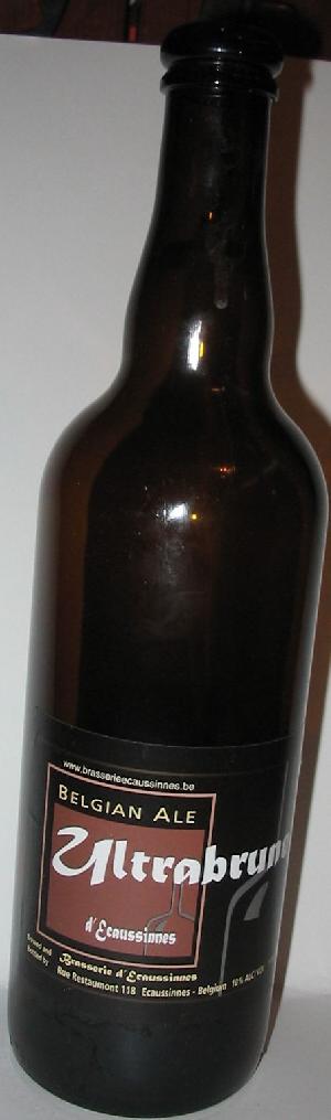 Ultrabrune bottle by Brasserie d'Ecaussinnes 
