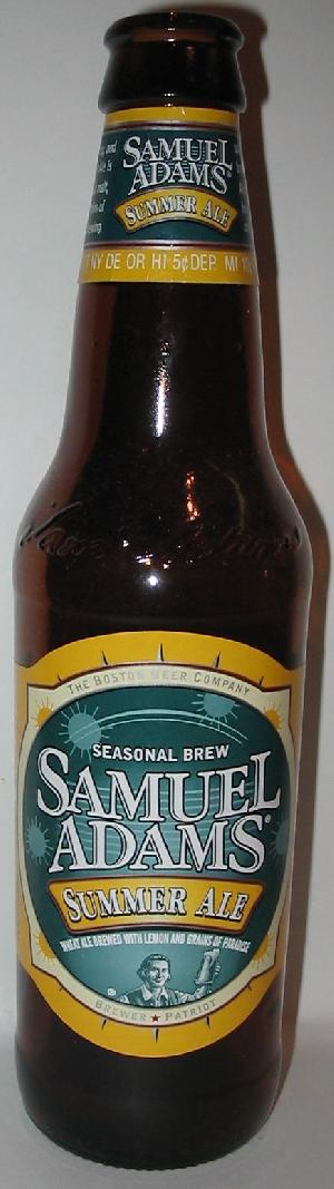Samuel Adams Summer Ale bottle by Boston Beer Company 
