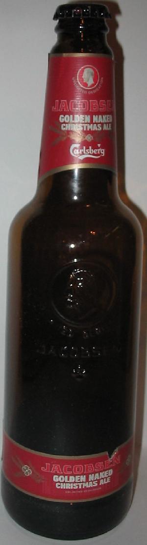 Jacobsen Golden Naked Christmas Ale bottle by Carlsberg 