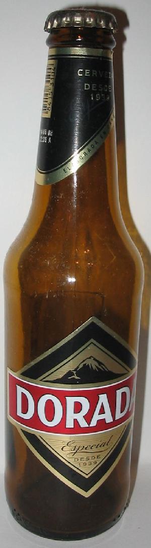 Dorada Especial bottle by Compañia Cervecera de Canarias 