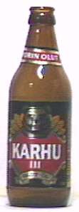 Karhu III  bottle by Porin Olut