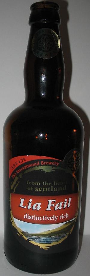 Lia Fail bottle by Inveralmond Brewery  