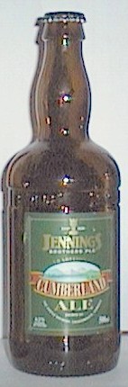 Jenning Traditional Cumberland Ale bottle by Castle Brewery 