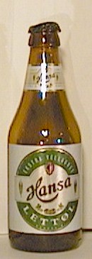 Hansa Lettøl bottle by A/S Hansa Bryggeri