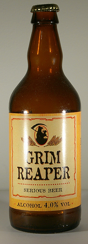 Grim Reaper, Serious Beer bottle by Freeminer Brewery 