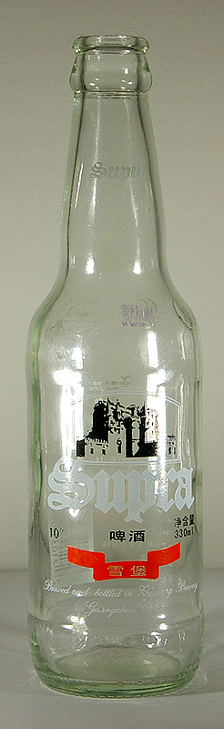Supra bottle by Zhujiang Brewery 