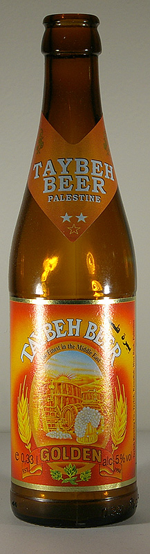 Taybeh Beer bottle by Taybeh Brewing Co. 